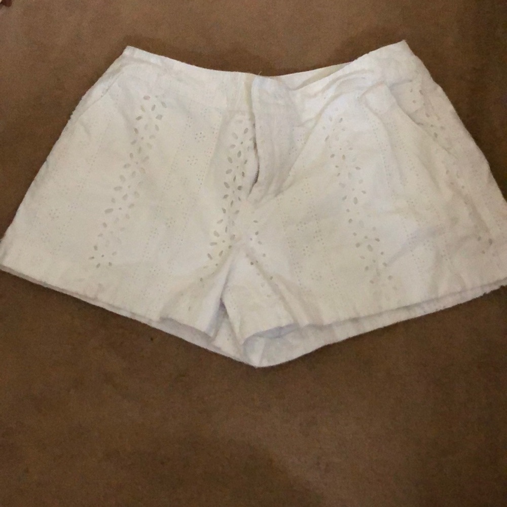 White Printed Shorts